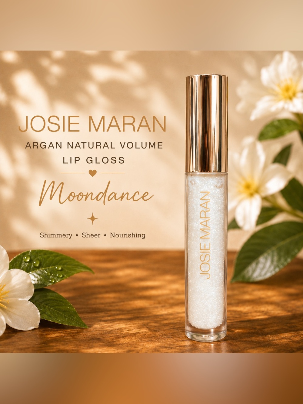 Josie Maran Argan Natural Volume Lip Gloss in Moondance